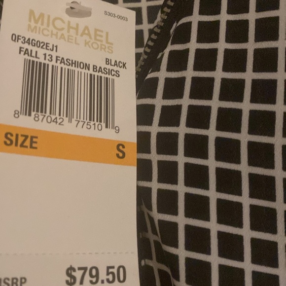 Michael Kors Black & White Shirt with a zipper - Picture 2 of 4